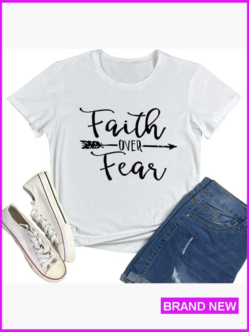 Crew Neck Short Sleeve Graphic Tee Soft Cotton Stretchy Casual Summer Top